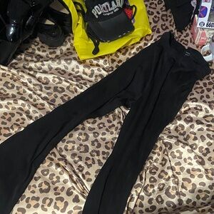 shein black flare leggings (s: XS)